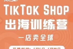 疯人院:TikTok Shop出海训练营（一店卖全球)，出海抢占全球新流量