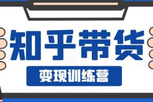 0基础0成本知乎带货实战营，努努力做副业，下班5分钟，实现抄抄答案月赚3000+