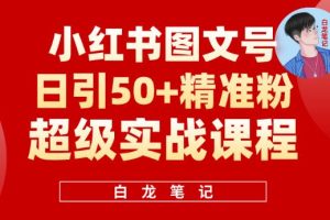 小红书图文号日引50+精准流量，超级实战的小红书引流课，非常适合新手【揭秘】