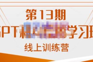 南掌柜·GPT和AI绘图学习班【第13期】，chatgpt文案制作引导并写出爆款小红书推文、AI换脸、客服话术回复等