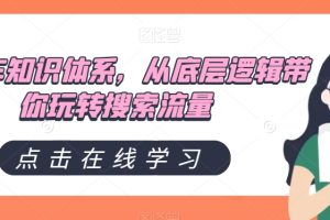 直通车知识体系，从底层逻辑带你玩转搜索流量